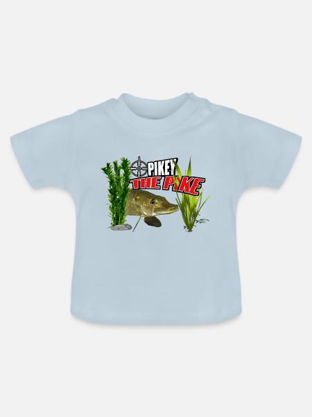Pikey der Hecht - Baby Bio-T-Shirt mit Rundhals - Hellblau