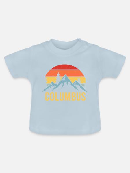 Columbus Ohio - Baby Bio-T-Shirt mit Rundhals - Hellblau