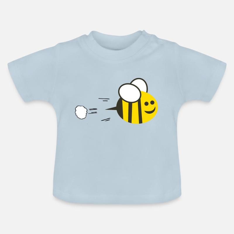 Fast Bee 2019 Design Cool - T-shirt bio col rond Bébé - bleu clair