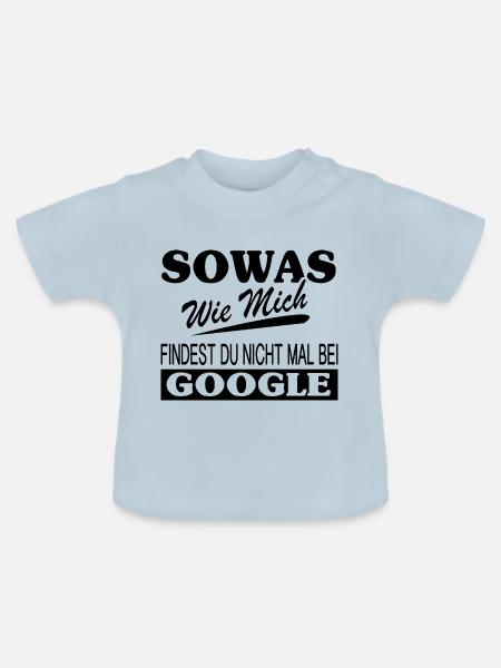 Lustige Sprüche - Baby Bio-T-Shirt mit Rundhals - Hellblau
