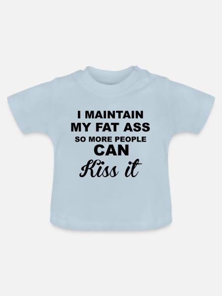 Fat Ass - Baby Bio-T-Shirt mit Rundhals - Hellblau