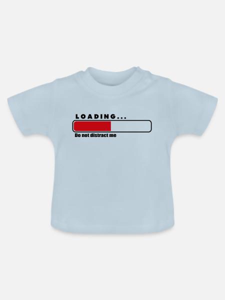 Laden - Baby Bio-T-Shirt mit Rundhals - Hellblau