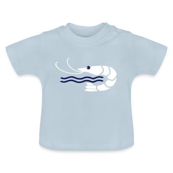 Krabbe - Baby Bio-T-Shirt mit Rundhals - Hellblau - Vorne