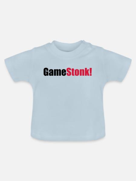 GameStonk - Baby Bio-T-Shirt mit Rundhals - Hellblau
