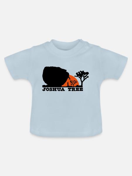 Joshua Tree - Baby Bio-T-Shirt mit Rundhals - Hellblau