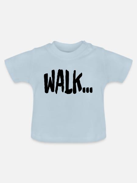WALK - Baby Bio-T-Shirt mit Rundhals - Hellblau