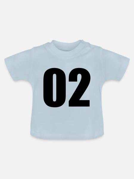 02 - Baby Bio-T-Shirt mit Rundhals - Hellblau