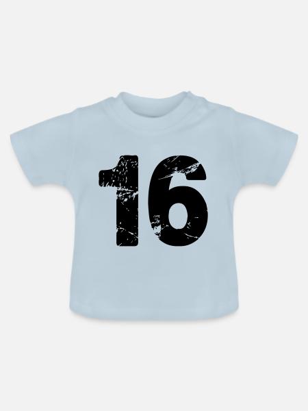 16 - Baby Bio-T-Shirt mit Rundhals - Hellblau