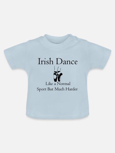 Dancing Dance Music - Baby Bio-T-Shirt mit Rundhals - Hellblau