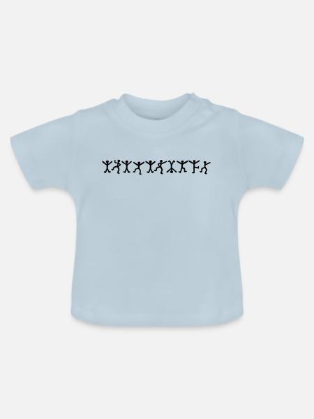 Tanzen-Mann - Grundstufe - Baby Bio-T-Shirt mit Rundhals - Hellblau
