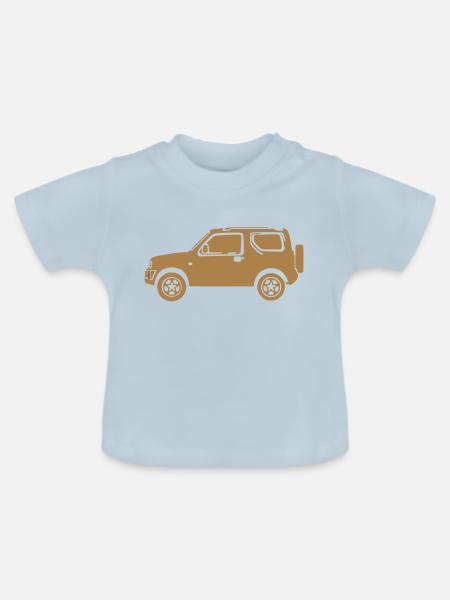 Jimny 2 - Baby Bio-T-Shirt mit Rundhals - Hellblau