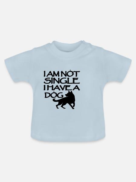 Dog Hund - Baby Bio-T-Shirt mit Rundhals - Hellblau