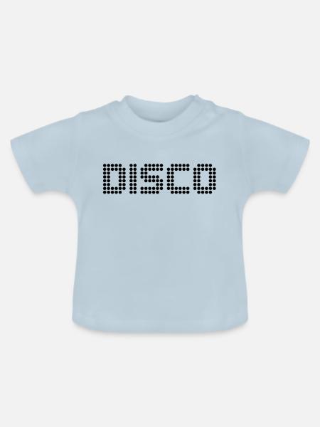 Disko - Baby Bio-T-Shirt mit Rundhals - Hellblau