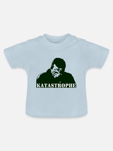 Katastrophe - Baby Bio-T-Shirt mit Rundhals - Hellblau