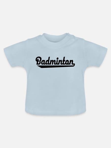 Badminton - Baby Bio-T-Shirt mit Rundhals - Hellblau