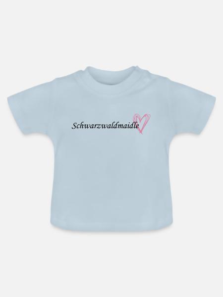 Schwarzwaldmaidle - Baby Bio-T-Shirt mit Rundhals - Hellblau