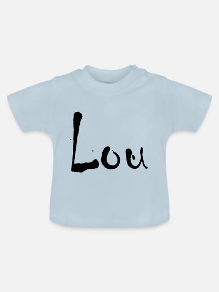 lou - Baby Bio-T-Shirt mit Rundhals - Hellblau
