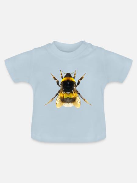 Hummel - Baby Bio-T-Shirt mit Rundhals - Hellblau