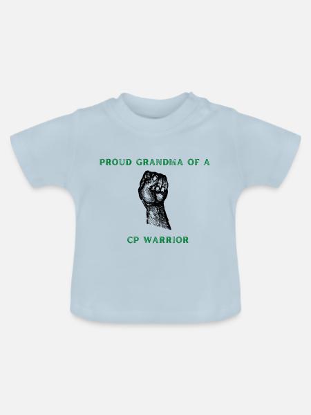 Stolze Oma - Baby Bio-T-Shirt mit Rundhals - Hellblau