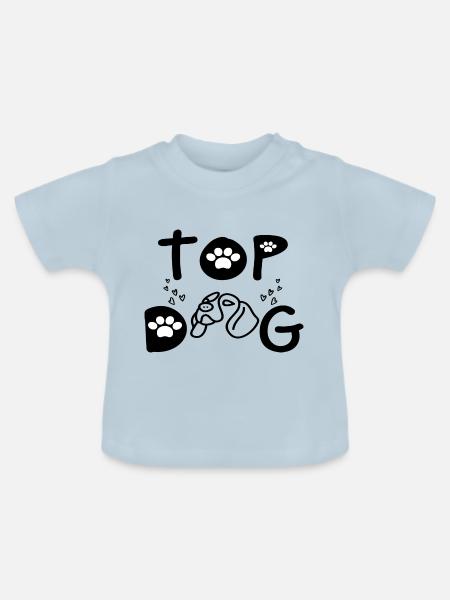 Top Dog - Baby Bio-T-Shirt mit Rundhals - Hellblau