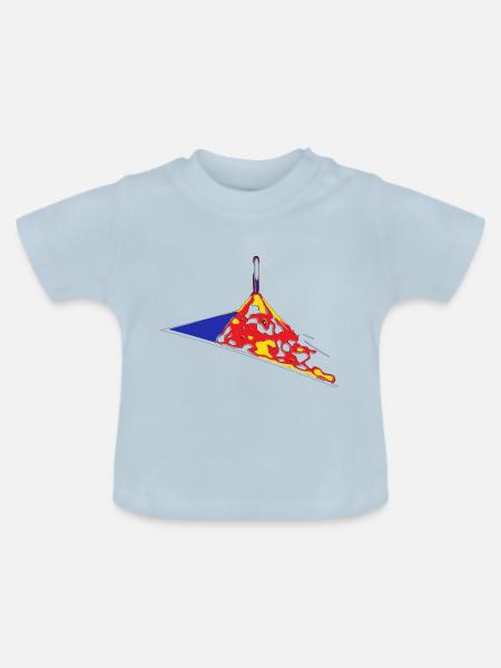Vulkan - Baby Bio-T-Shirt mit Rundhals - Hellblau