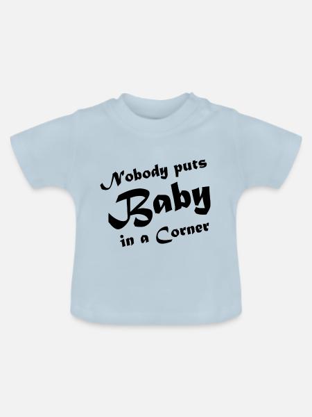 Dancing Dance Music - Baby Bio-T-Shirt mit Rundhals - Hellblau