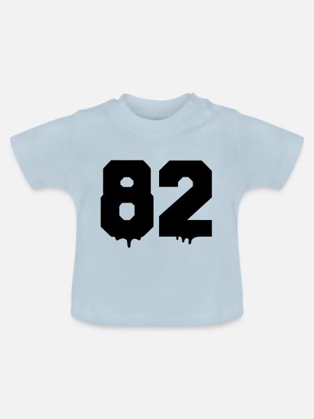82 - Baby Bio-T-Shirt mit Rundhals - Hellblau