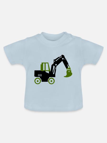 bagger - Baby Bio-T-Shirt mit Rundhals - Hellblau