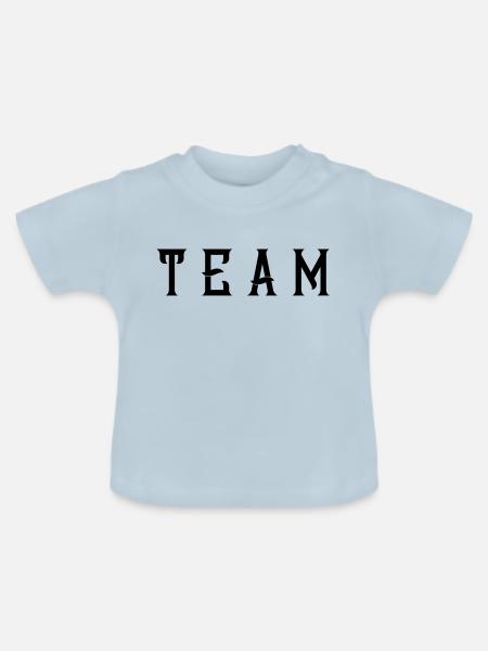 team - Baby Bio-T-Shirt mit Rundhals - Hellblau