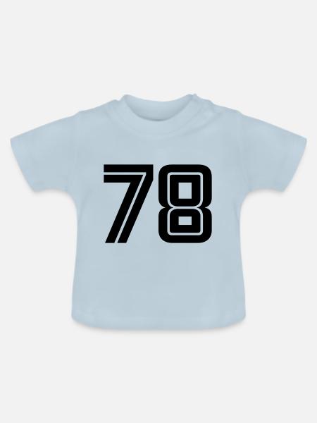 78 - Baby Bio-T-Shirt mit Rundhals - Hellblau
