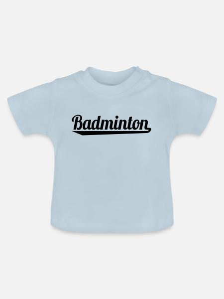 badminton - Baby Bio-T-Shirt mit Rundhals - Hellblau