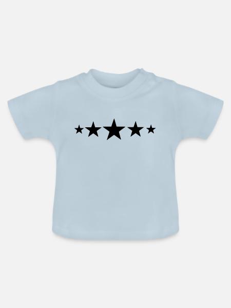 *** 5 stars - Baby Bio-T-Shirt mit Rundhals - Hellblau