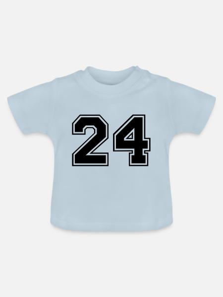 24 - Baby Bio-T-Shirt mit Rundhals - Hellblau