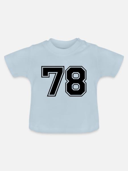 78 - Baby Bio-T-Shirt mit Rundhals - Hellblau