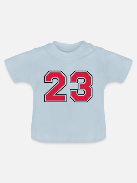 23__f2 - Baby Bio-T-Shirt mit Rundhals - Hellblau