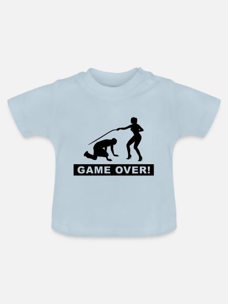 bachelor bachelorette - Baby Bio-T-Shirt mit Rundhals - Hellblau
