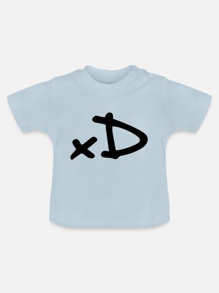 xD - Baby Bio-T-Shirt mit Rundhals - Hellblau