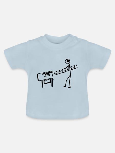 Schreiner Tischler - Baby Bio-T-Shirt mit Rundhals - Hellblau