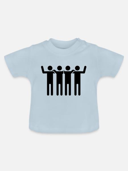 Junggesellenabschied - Baby Bio-T-Shirt mit Rundhals - Hellblau