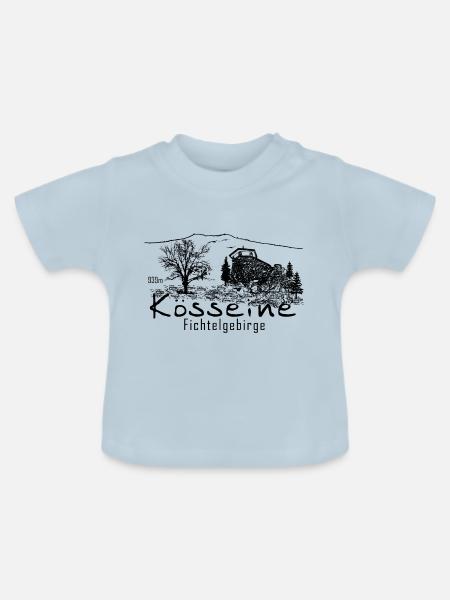 Kösseine Fichtelgebirge Fichtelhills - Baby Bio-T-Shirt mit Rundhals - Hellblau
