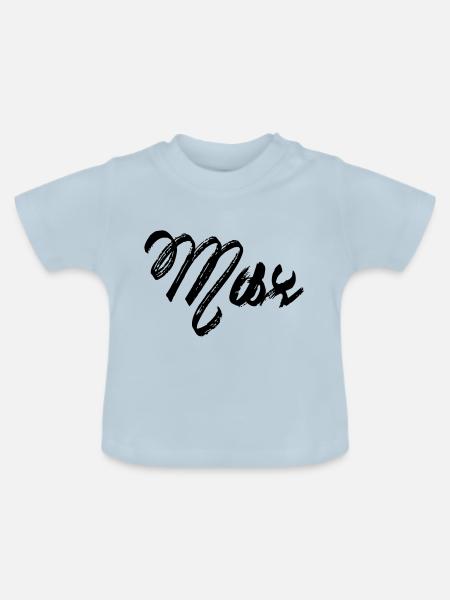 Max - Baby Bio-T-Shirt mit Rundhals - Hellblau