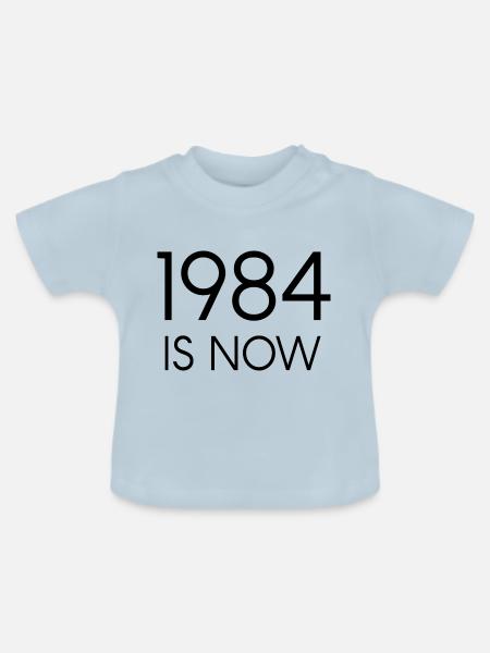 1984 ist jetzt - Baby Bio-T-Shirt mit Rundhals - Hellblau
