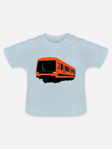Helsinki Metro M200 - Baby Bio-T-Shirt mit Rundhals - Hellblau