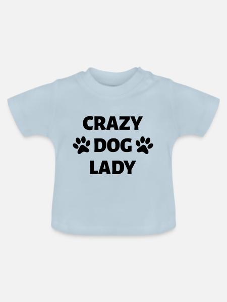 Dog Hund - Baby Bio-T-Shirt mit Rundhals - Hellblau