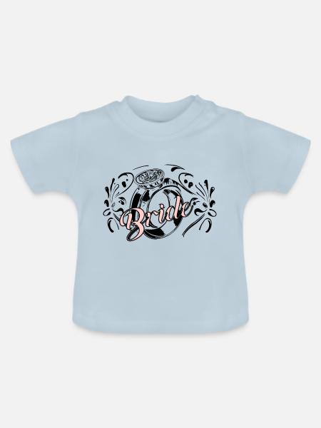 BRAUT, TSHIRT - Baby Bio-T-Shirt mit Rundhals - Hellblau