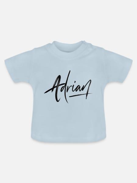 ADRIAN TATTOO - Baby Bio-T-Shirt mit Rundhals - Hellblau