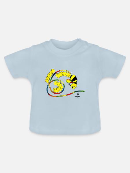 Summ Summ Summ - Baby Bio-T-Shirt mit Rundhals - Hellblau