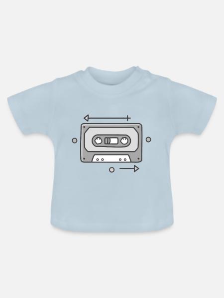 MIXTAPE III - Baby Bio-T-Shirt mit Rundhals - Hellblau