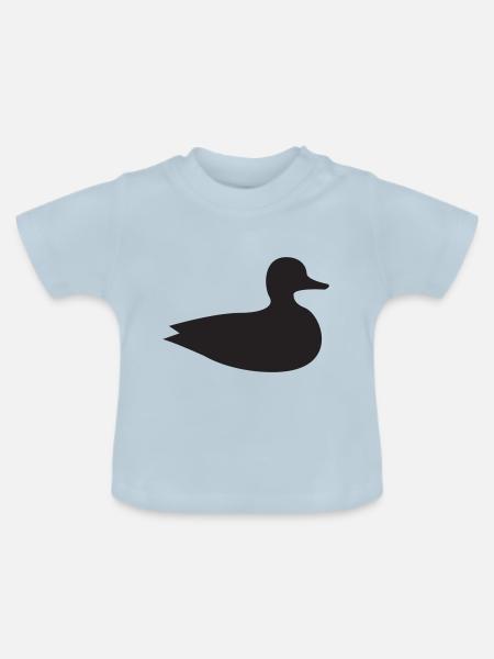 Ente - Baby Bio-T-Shirt mit Rundhals - Hellblau