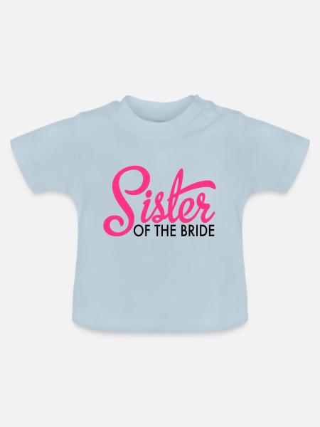 bride - Baby Bio-T-Shirt mit Rundhals - Hellblau